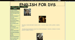 Desktop Screenshot of englishdys-a-votre-dysposition.blog4ever.com