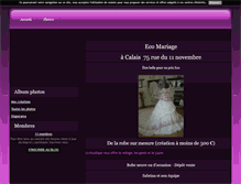 Tablet Screenshot of ecomariagecalais.blog4ever.com