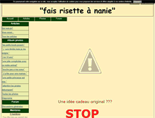Tablet Screenshot of faisrisette.blog4ever.com