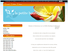 Tablet Screenshot of lapetiteboutiquedevie.blog4ever.com