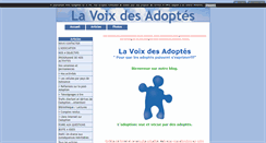 Desktop Screenshot of lavoixdesadoptes.blog4ever.com