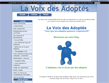 Tablet Screenshot of lavoixdesadoptes.blog4ever.com
