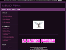 Tablet Screenshot of lablancapaloma.blog4ever.com