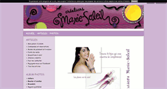 Desktop Screenshot of creationsmarie-soleil.blog4ever.com