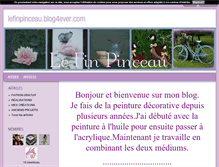 Tablet Screenshot of lefinpinceau.blog4ever.com