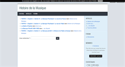 Desktop Screenshot of histoiredelamusique.blog4ever.com