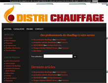 Tablet Screenshot of distri-chauffage.blog4ever.com