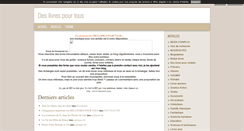 Desktop Screenshot of deslivrespourtous.blog4ever.com