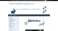 Desktop Screenshot of cobayouxduptitlancy.blog4ever.com