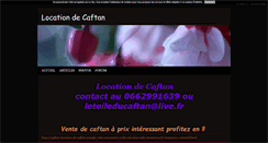 Desktop Screenshot of letoileducaftan.blog4ever.com