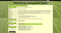 Desktop Screenshot of mariagedurable.blog4ever.com
