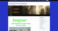 Desktop Screenshot of maquettespassion.blog4ever.com