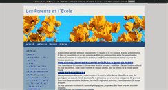 Desktop Screenshot of lesparentsetlecole.blog4ever.com