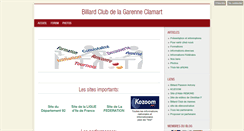 Desktop Screenshot of billard-clamart.blog4ever.com