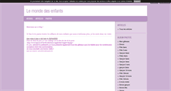 Desktop Screenshot of lemondedesenfants.blog4ever.com