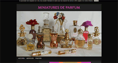 Desktop Screenshot of miniaturesdeparfum.blog4ever.com