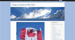 Desktop Screenshot of canada2008.blog4ever.com