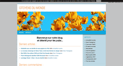 Desktop Screenshot of citoyensdumonde.blog4ever.com