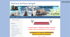 Desktop Screenshot of lesbritishshorthairdebabou.blog4ever.com