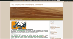 Desktop Screenshot of complement-alimentaire.blog4ever.com
