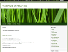 Tablet Screenshot of dossier-visa-argentine.blog4ever.com