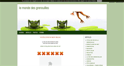 Desktop Screenshot of grenouilles.blog4ever.com
