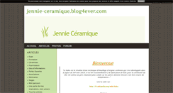 Desktop Screenshot of jennie-ceramique.blog4ever.com