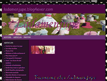 Tablet Screenshot of ladamenjupe.blog4ever.com