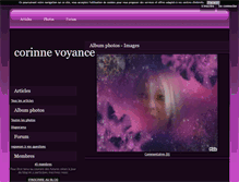 Tablet Screenshot of corinne-voyance.blog4ever.com