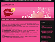 Tablet Screenshot of gourmandart.blog4ever.com