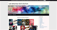 Desktop Screenshot of lesamoureuxdelalecture.blog4ever.com