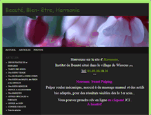 Tablet Screenshot of harmonie-beaute.blog4ever.com