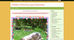 Desktop Screenshot of epagneulpapillon-beaumanoir.blog4ever.com