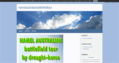 Desktop Screenshot of hamelaustralianbattlefieldtour.blog4ever.com