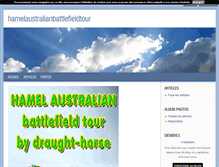 Tablet Screenshot of hamelaustralianbattlefieldtour.blog4ever.com