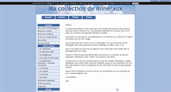 Desktop Screenshot of macollectiondemineraux.blog4ever.com