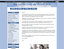 Tablet Screenshot of macollectiondemineraux.blog4ever.com