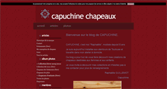 Desktop Screenshot of capuchinechapeaux.blog4ever.com