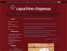 Tablet Screenshot of capuchinechapeaux.blog4ever.com
