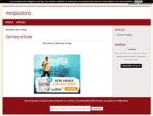 Tablet Screenshot of mespassions.blog4ever.com