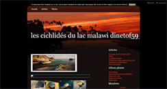 Desktop Screenshot of cichlideslacmalawi-dinetof59.blog4ever.com