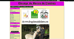 Desktop Screenshot of elevagedumaraisdeclastres.blog4ever.com