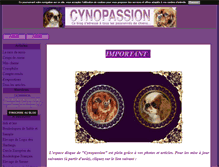 Tablet Screenshot of cynopassion.blog4ever.com