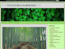 Tablet Screenshot of couleurs-et-harmonie.blog4ever.com