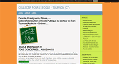 Desktop Screenshot of mobilisation-educ-tournon.blog4ever.com