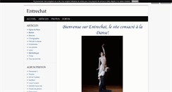 Desktop Screenshot of entrechat.blog4ever.com