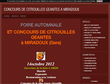 Tablet Screenshot of citrouillegeante.blog4ever.com