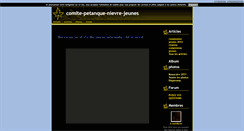 Desktop Screenshot of comite-petanque-nievre-jeunes.blog4ever.com