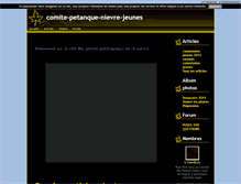 Tablet Screenshot of comite-petanque-nievre-jeunes.blog4ever.com