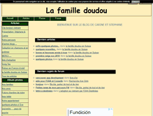 Tablet Screenshot of lafamilledoudou.blog4ever.com